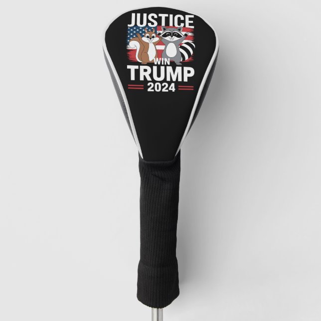Funda Para Palo De Golf Justicia para el cacahuete gana a Trump 2024 (Anverso)