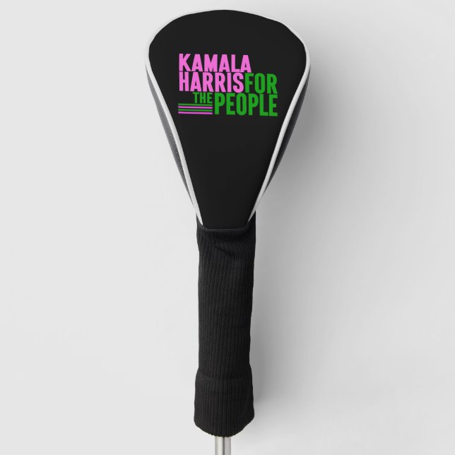 Funda Para Palo De Golf Kamala Harris por las tapas presidenciales de los  (Anverso)
