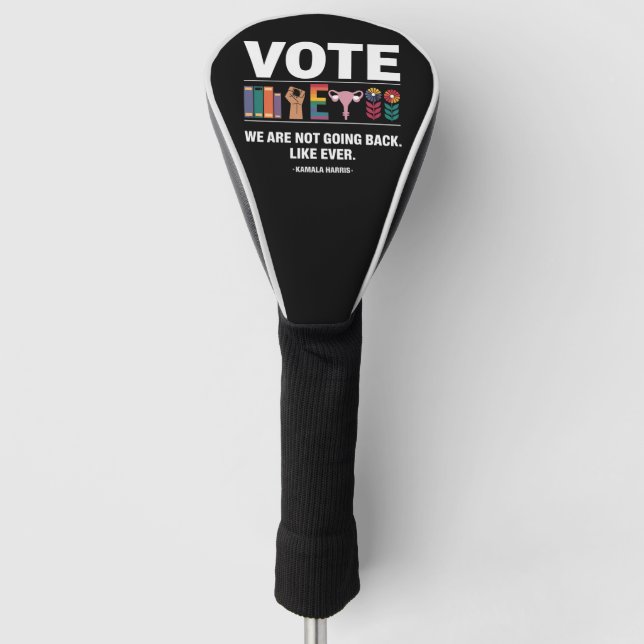 Funda Para Palo De Golf Kamala No Regresaremos Como Feministas (Anverso)