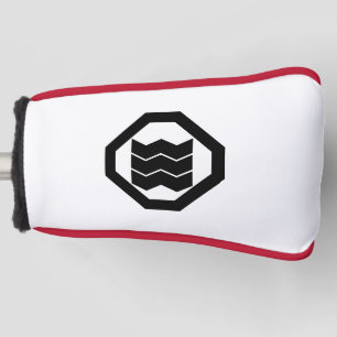 Funda Para Palo De Golf Kanji con forma de contracción para tres en la ban