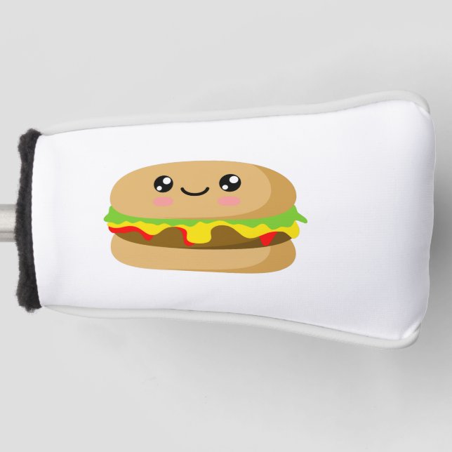 Funda Para Palo De Golf Kawaii Burger (Anverso)