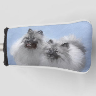 Funda Para Palo De Golf Keeshond Pair de Kees pintura animal original