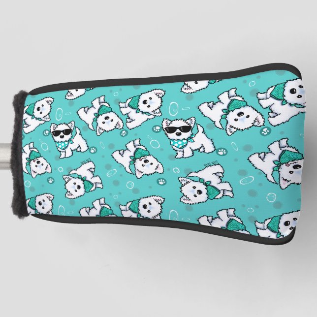 Funda Para Palo De Golf KiniArt Cutieface Westie (Anverso)