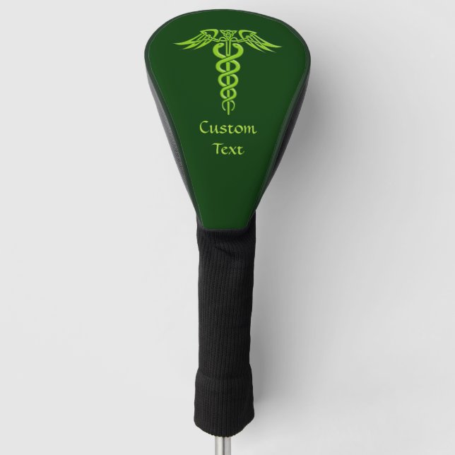 Funda Para Palo De Golf Knot Caduceus celta verde (Anverso)
