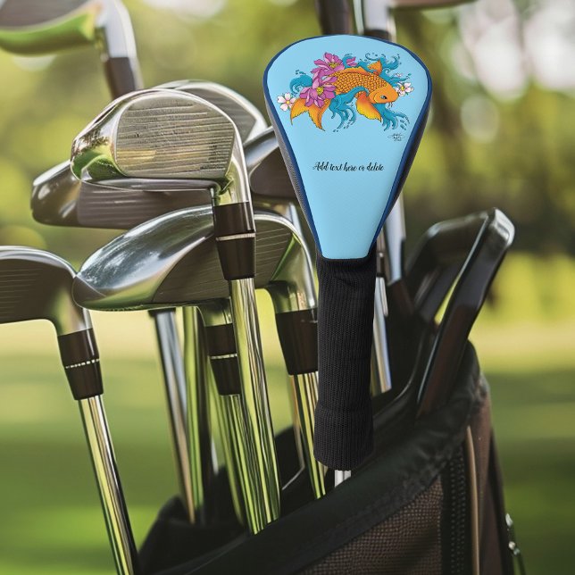 Funda Para Palo De Golf Koi Fish Lotus Cherry Blossoms (Subido por el creador)