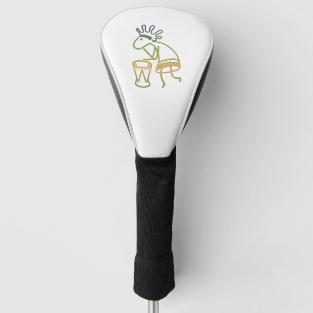 Funda Para Palo De Golf Kokopelli Drummer (Anverso)