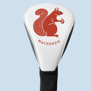 Funda Para Palo De Golf La ardilla roja personalizada