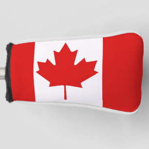 Funda Para Palo De Golf La bandera de la hoja de arce de Canadá