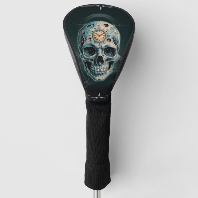 Funda Para Palo De Golf La Calavera del Tiempo: números romanos (Anverso)