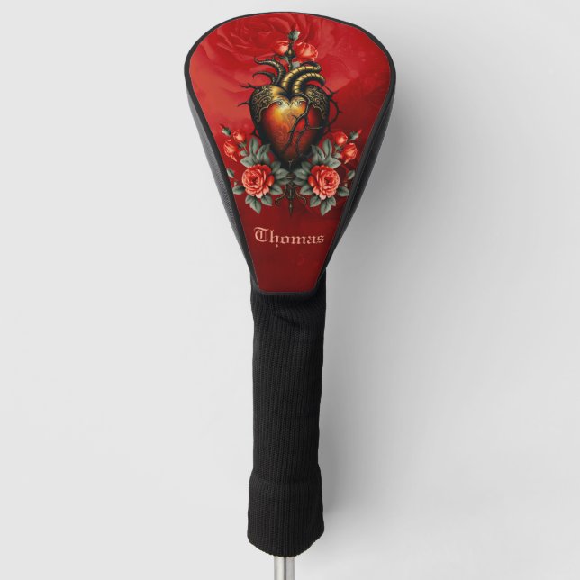 Funda Para Palo De Golf La elegancia gótica del corazón (Anverso)