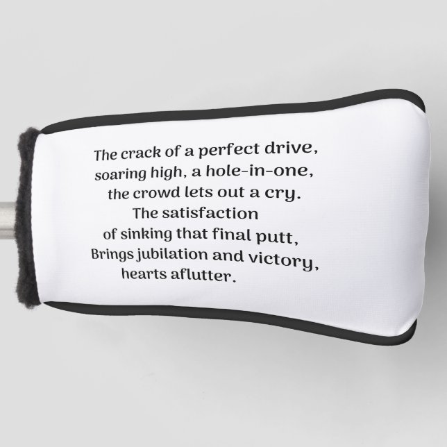 Funda Para Palo De Golf La emoción de Golfer (Anverso)