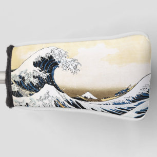 Funda Para Palo De Golf La Gran Ola Fuera de Kanagawa Hokusai, arte japoné