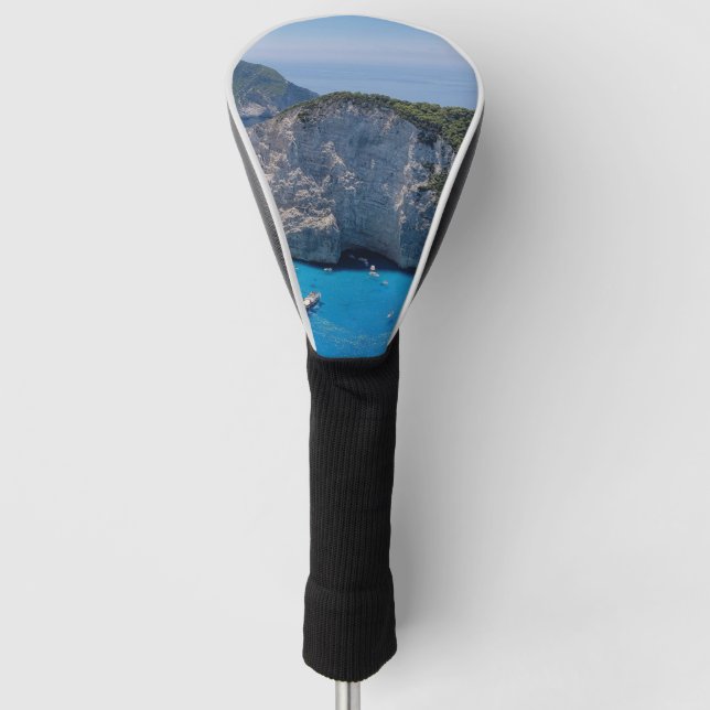 Funda Para Palo De Golf La hermosa playa del mar (Anverso)