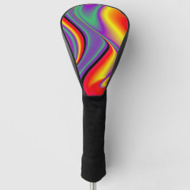 Funda Para Palo De Golf La magia de los colores abstracta el arte pluviomé