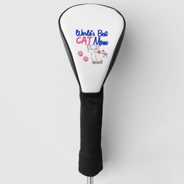 Funda Para Palo De Golf La mejor madre del gato del mundo (Anverso)