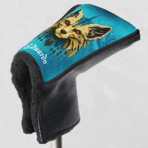 Funda Para Palo De Golf La misteriosa cabeza de zorro, noble y misterioso.