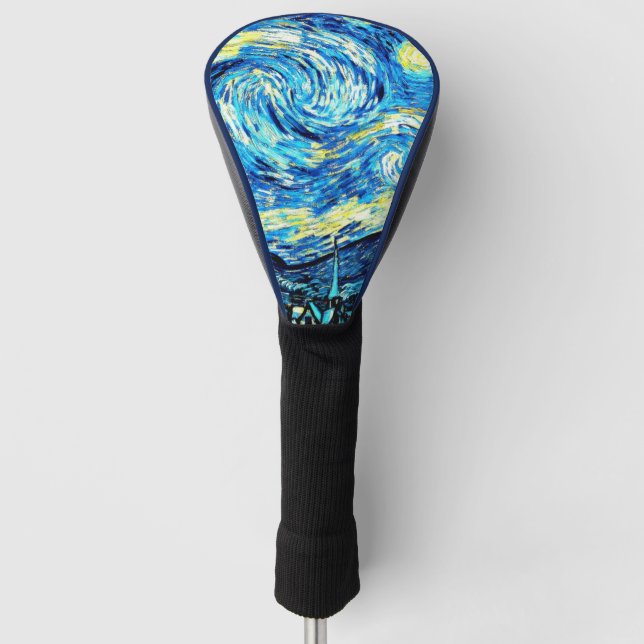 Funda Para Palo De Golf La noche estrellada de Van Gogh (Anverso)