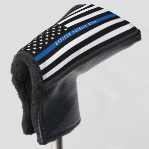 Funda Para Palo De Golf La policía enrarece la bandera americana de Blue