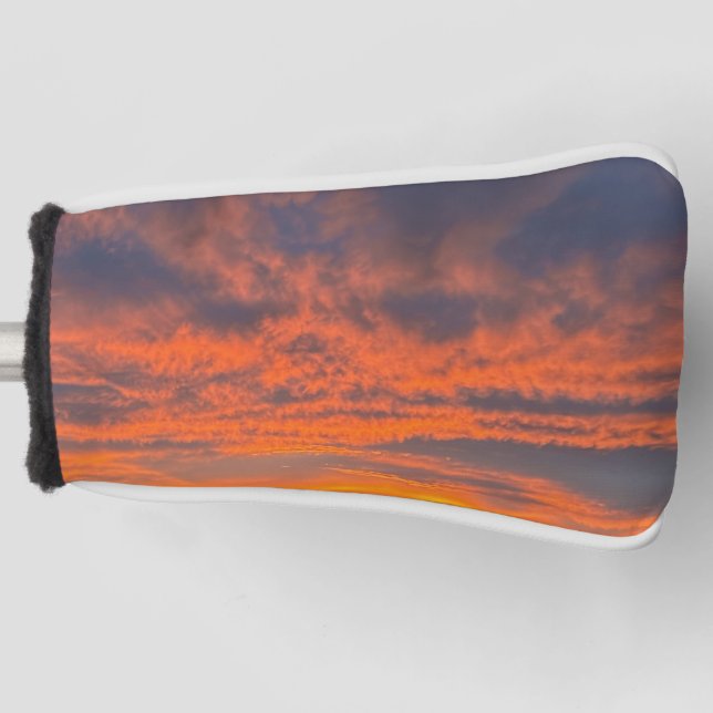 Funda Para Palo De Golf La puesta de sol en llamas (Anverso)