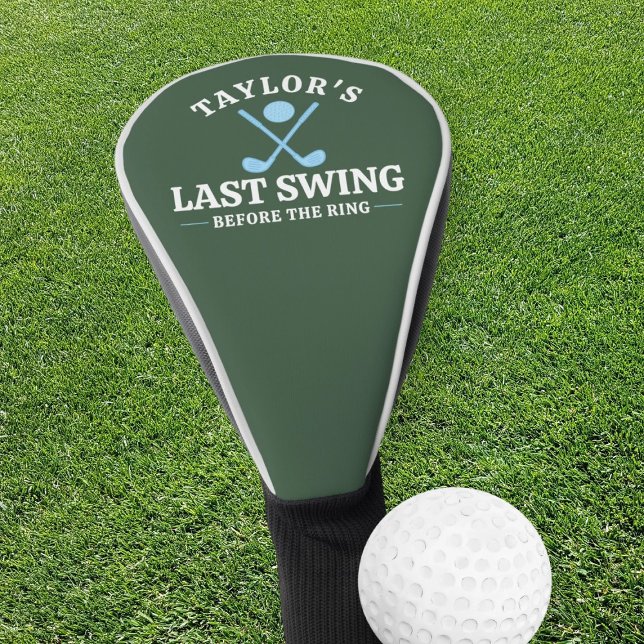 Funda Para Palo De Golf La Última Swing Antes Del Bachiller En Golf Ring (Last Swing Before The Ring Golf Bachelor Golf Head Cover by Ricaso. Fun last taste of freedom tour)