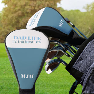 Funda Para Palo De Golf La vida de papá monogramado es la mejor marfil Ver