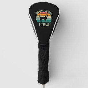 Funda Para Palo De Golf La Vida Es Mejor Con Pitbulls