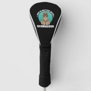 Funda Para Palo De Golf La Vida Es Mejor Con Schnauzer
