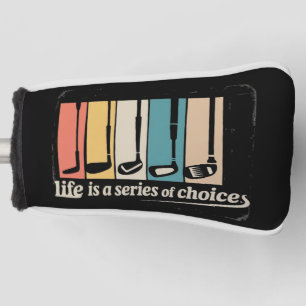Funda Para Palo De Golf La vida es una serie de opciones Golf Divertido Go