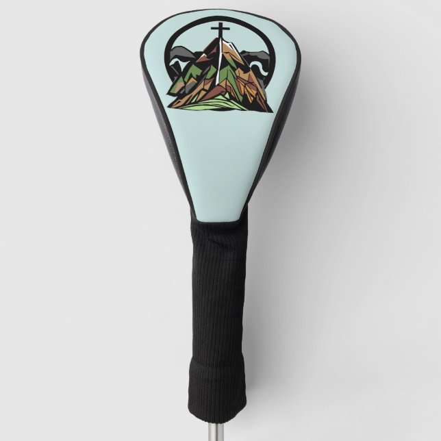 Funda Para Palo De Golf La vieja cruz cristiana dura (Anverso)