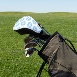 Funda Para Palo De Golf Labios Azules, Patrón De Labios, Lápiz De Labios A