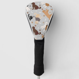 Funda Para Palo De Golf Labradoodle / Goldendoodle Bones y Pastas