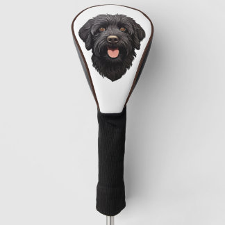Funda Para Palo De Golf Labradoodle Perro Negro