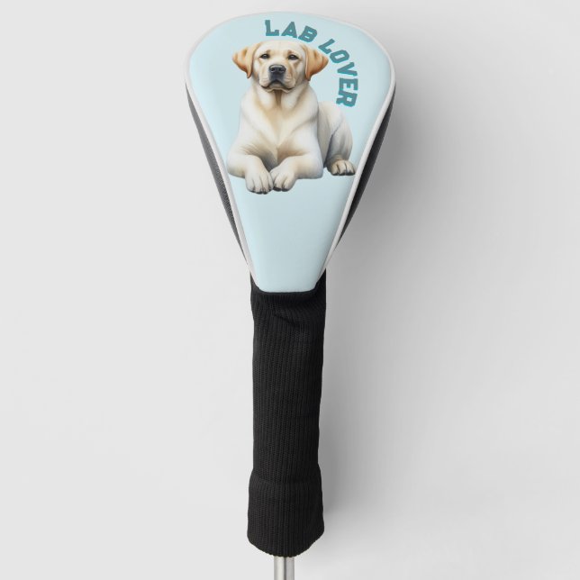 Funda Para Palo De Golf Labrador recuperador de perro amante (Anverso)