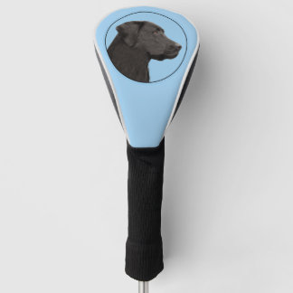 Funda Para Palo De Golf Labrador recuperador pintura negra original de per