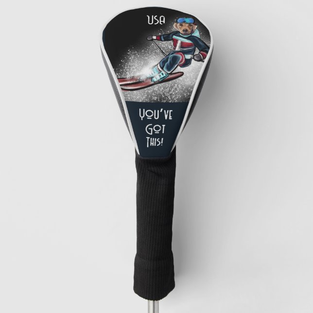 FUNDA PARA PALO DE GOLF LABRADOR RETRIEVER  (Anverso)