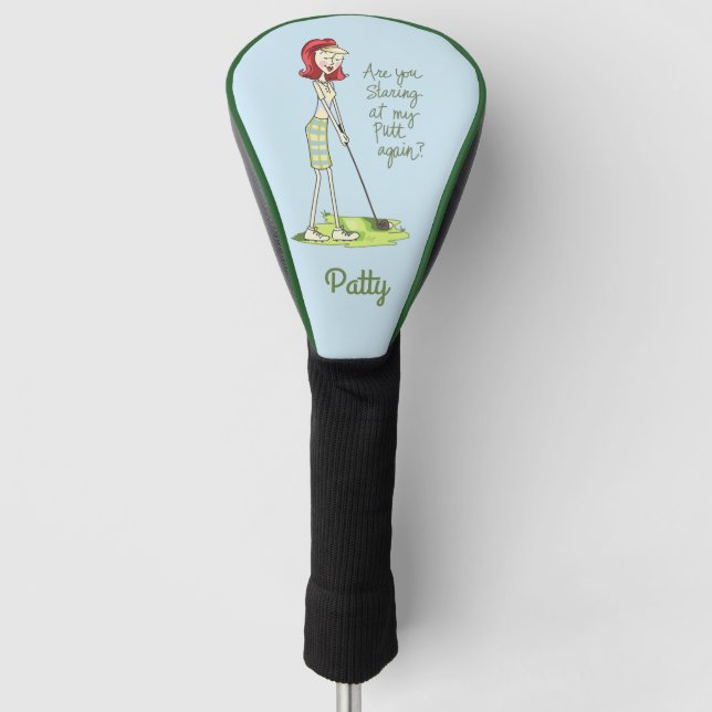 Funda Para Palo De Golf Lady Golfer Personalizada (Anverso)