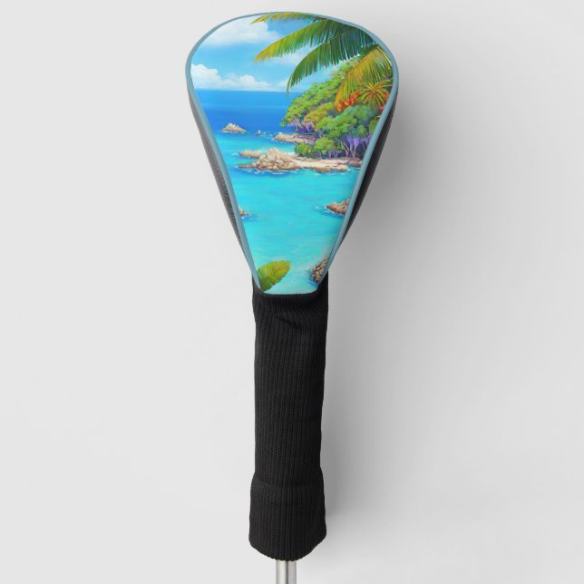 Funda Para Palo De Golf Laguna tropical (Anverso)
