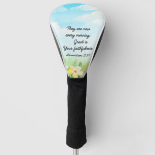 Funda Para Palo De Golf Lamentaciones 3:23 Cristianos de Primavera Amarill