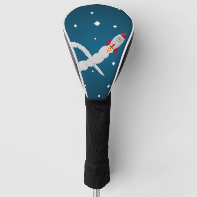 Funda Para Palo De Golf Lanzamiento de cohete espacial en el espacio (Anverso)