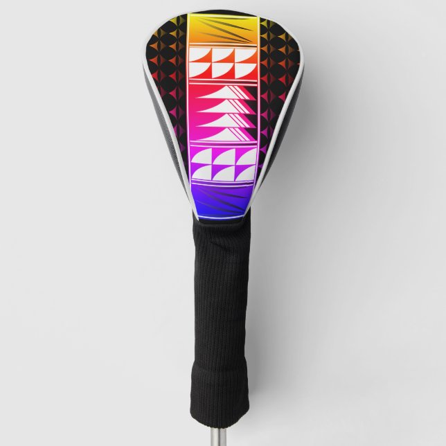 Funda Para Palo De Golf Las plumas benditas del arcoiris (Anverso)