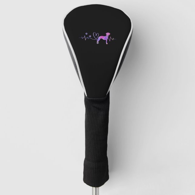 Funda Para Palo De Golf Latido de Whippet (Anverso)