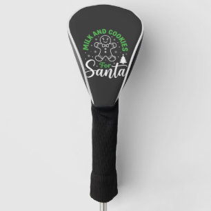 Funda Para Palo De Golf Leche y Galletas de Navidad para Santa