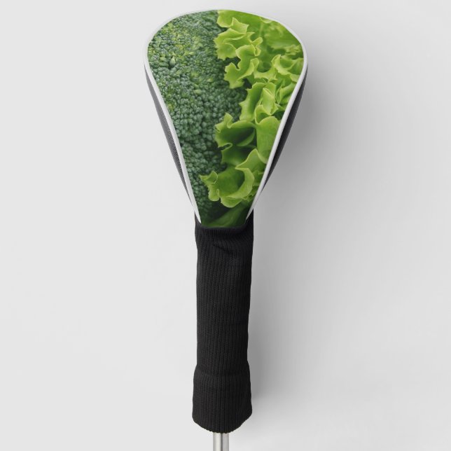 Funda Para Palo De Golf Lechuga y brócoli de alimentos frescos (Anverso)