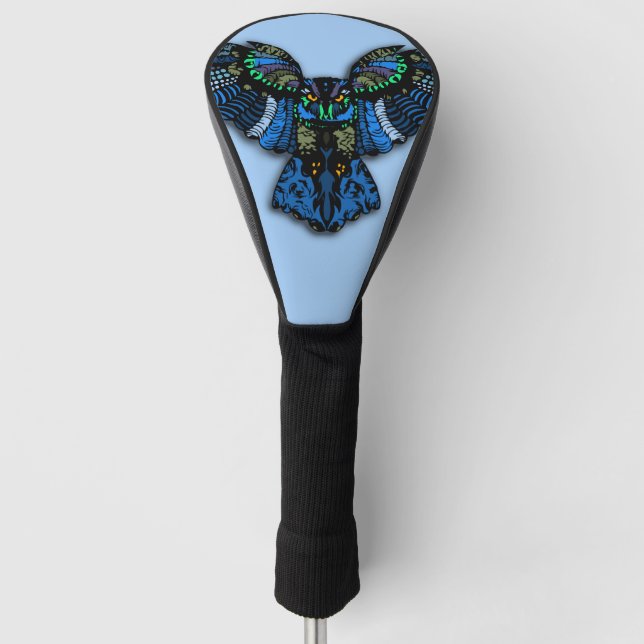 Funda Para Palo De Golf Lechuza azul (Anverso)