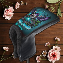 Lechuza con elementos mágicos.