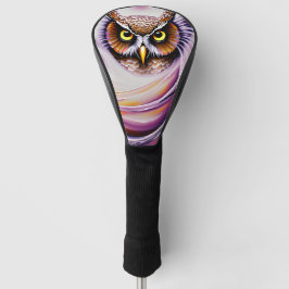 Funda Para Palo De Golf Lechuza Ornate De Pintado De Aceite Rocioso