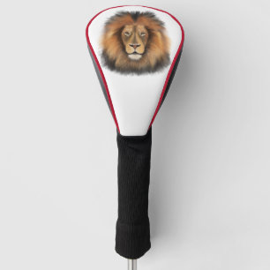 Funda Para Palo De Golf león acuarela Leo rey safari animal selva gato