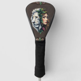 Funda Para Palo De Golf León blanco y mujer