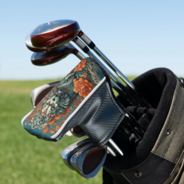 Funda Para Palo De Golf León de la Flu Sabiduría  (Asian Lion Head Putter D: 6" l x 5"w x 3"h Polyester, cotton, and marine vinyl. Made in the USA.
)