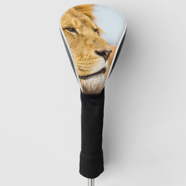 Funda Para Palo De Golf León grande que mira lejos (Anverso)